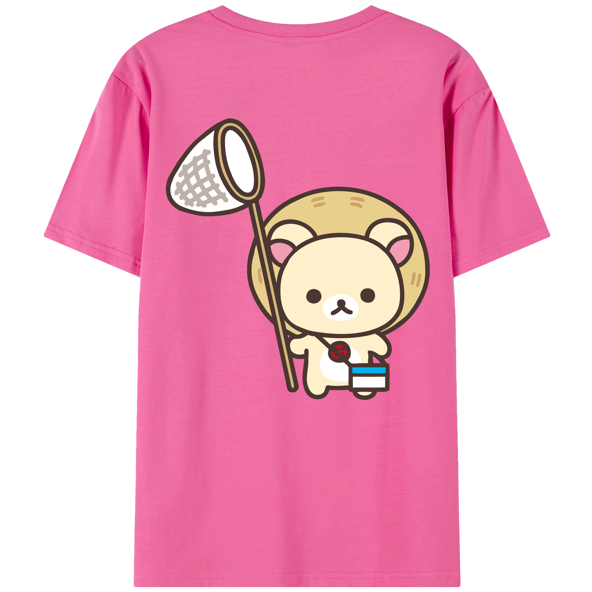 （画像用） リラックマ リラックマ キイロイトリ Rilakkuma Korilakkuma Kiiroitori レディース半袖Tシャツ(バックプリント)